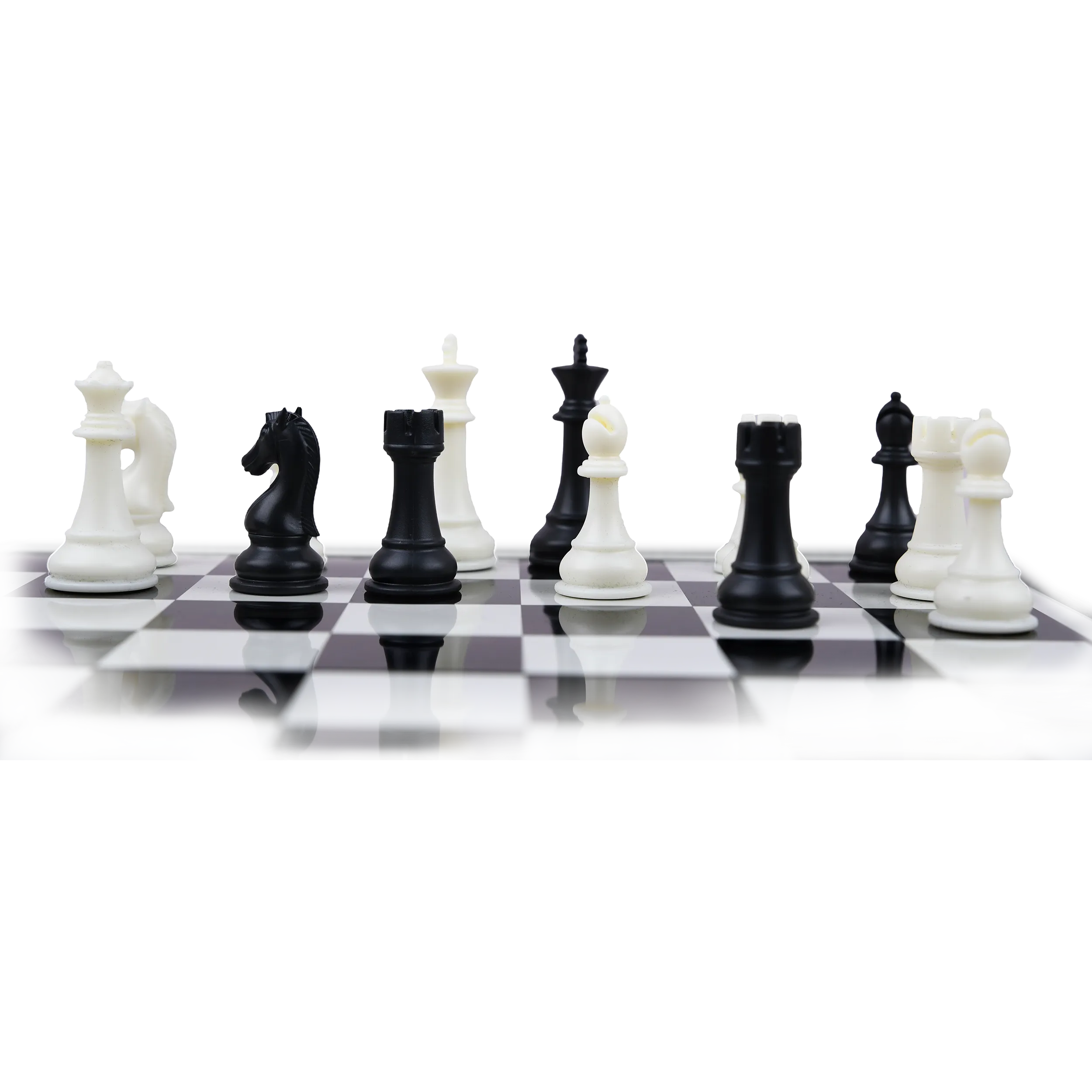 A floating chessboard held by an astronaut